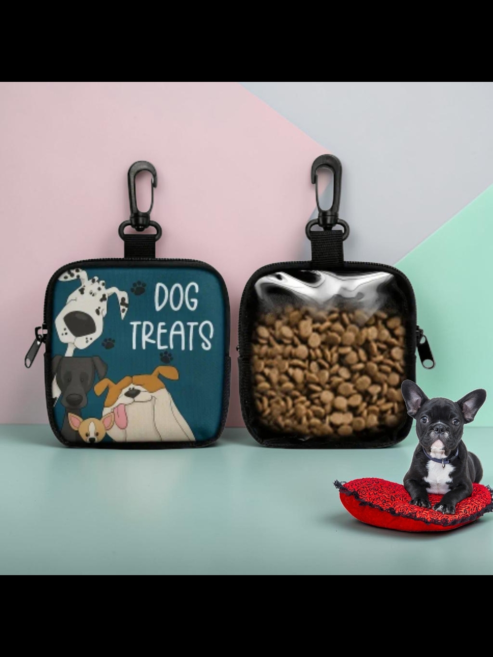 Dog Treat Pouch with Clip - New